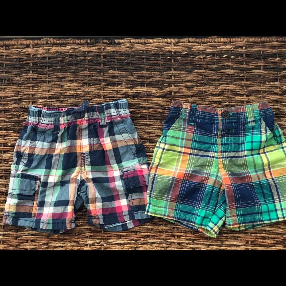 LAST CHANCE Set of 2 plaid Gymboree shorts